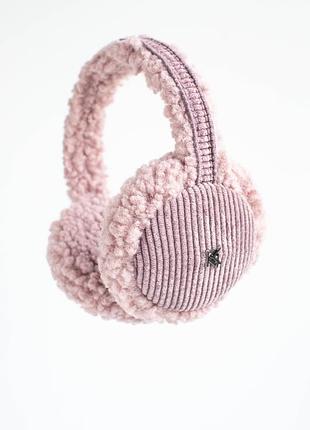 Навушники жіночі пудра+вельвет