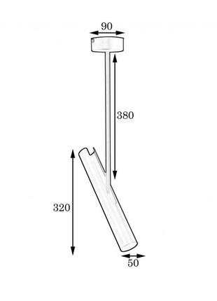 Светильник msk electric telescope с поворотным плафоном на трубке nl 32573 фото