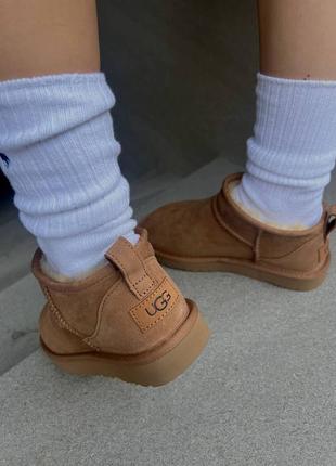 Угги угги угги угги ugg ultra mini chesnut10 фото