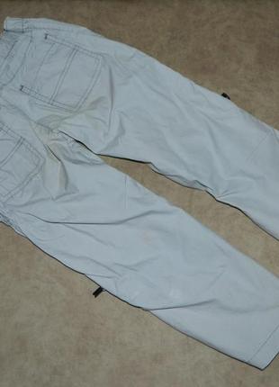 Штаны брюки светло-серые детские на мальчика в 3-4 года года mark and spencer2 фото