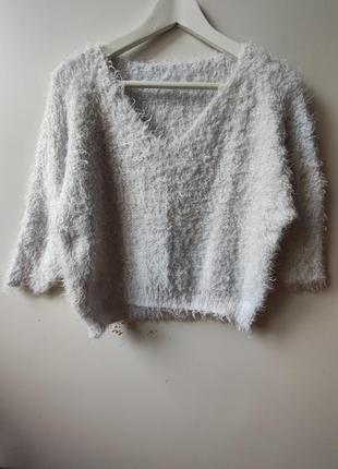 Свитер полувер пушистый1 фото