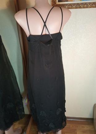 Шифоновое вечернее платье с 🌹 розами сукня2 фото