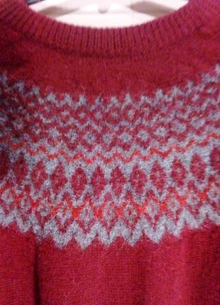 Вовняний теплий светр, вовна мериносу, унісекс7 фото