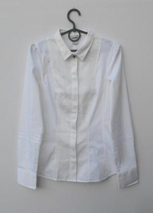 Белая рубашка с длинным рукавом h&m