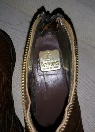 Кожаные ботинки бренда kanna (испания) размер 40 (26.3 см)9 фото