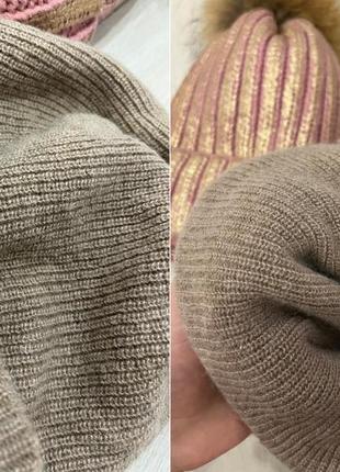 Женская шапка. зимняя шапка. модная шапка. вязаная шапка. шапка с балабоном