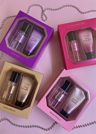 Спрей лосьон набор bare vanilla pure seduction love spell виктория сикрет victoria victorias