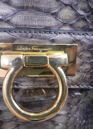 Salvatore ferragamo sofia pyton сумка кожаная оригинал2 фото