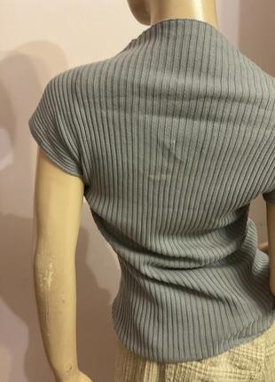 Італійська трикотажна блузка- лапша / s/ brend sisley2 фото