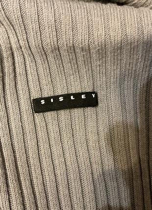 Італійська трикотажна блузка- лапша / s/ brend sisley3 фото