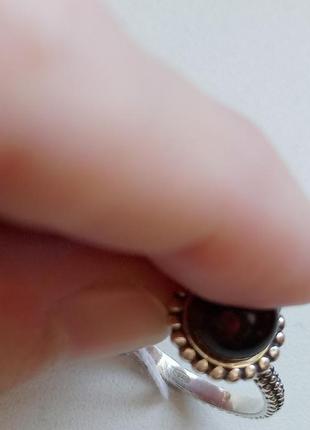 Кольцо натуральный янтарь, серебро 925 проба по дсту, чернение, украина8 фото