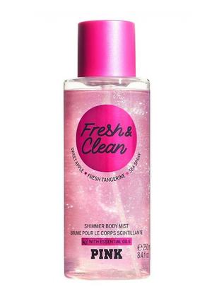 🌸 оригинальний мист victoria's secret pink fresh& clean shimmer