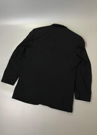 Базовый классический чёрный костюм pierre cardin, однотонный, деловой костюм, двойка. пиджак, брюки, пьер кардин, нарядный, праздничный4 фото