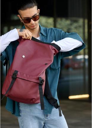 Мужской рюкзак ролл sambag rolltop milton бордо7 фото