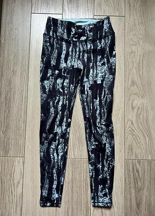 H&m  sport  размер s леггинсы сине-голубого цвета