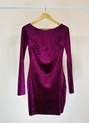 Бордовое платье мини на новый год, корпоратив6 фото