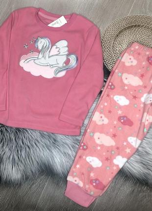 Флисовая пижама, домашний костюм c&amp;a р. 98,134