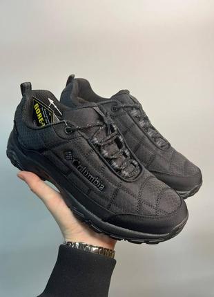 Мужские термо кроссовки waterproof low total black