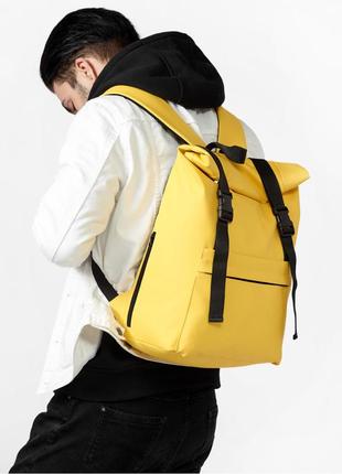 Чоловічий рюкзак ролл sambag rolltop milton жовтий1 фото