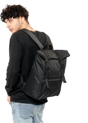Рюкзак ролл sambag rolltop milton чорний тканевий2 фото