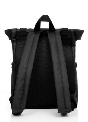 Рюкзак ролл sambag rolltop milton чорний тканевий9 фото