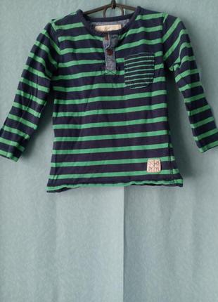 Лонгслів смугастий logg h&m 2-4/98-104
