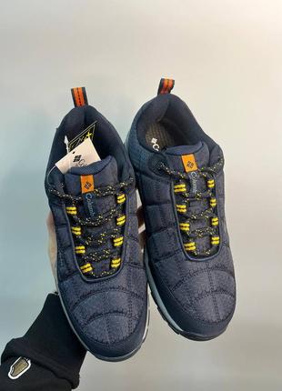 Columbia waterproof low blue orange3 фото