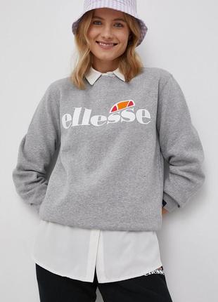 Свитшот ellesse с большим логотипом, с начесом утепленный