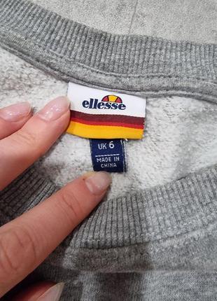 Свитшот ellesse с большим логотипом, с начесом утепленный4 фото