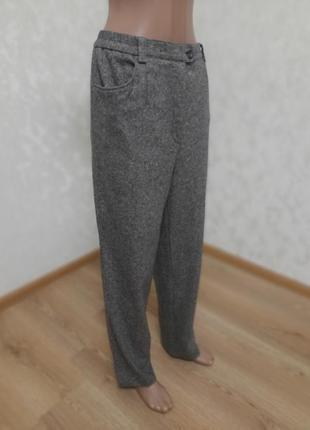 Шикарные шерстяные меланжевые прямые с шерстью шелком michele как cos10 фото