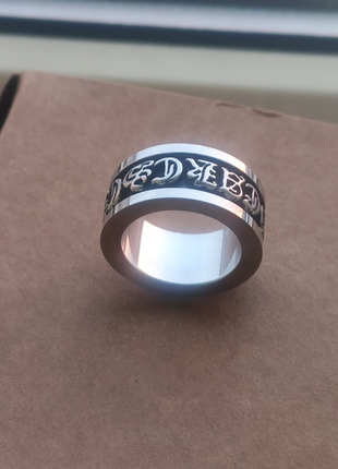 Массивное кольцо chrome hearts3 фото