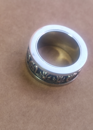 Массивное кольцо chrome hearts4 фото
