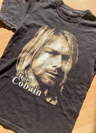 Винтажная футболка kurt cobain nirvana