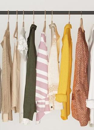 Мобильная вешалка для одежды с полкой на колесиках 145х80х42 см, складная вешалка для...