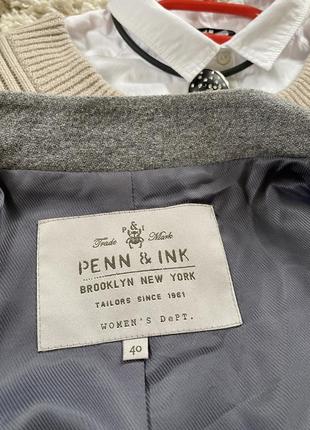 Актуальный стильный шерстяной пиджак,penn&amp;ink n y ,p.38-409 фото
