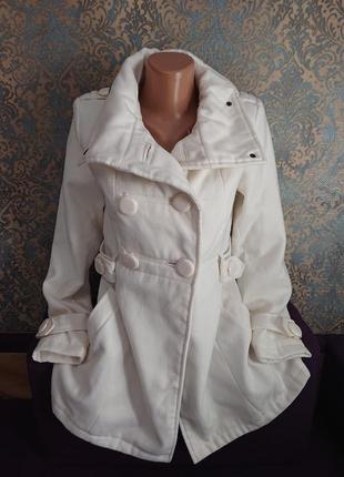 Женское демисезонное полу пальто куртка р.40/421 фото