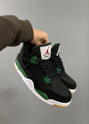 Nike air jordan 4 x off-white green glow3 фото