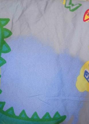 Пододеяльник детские пеппа peppa pig динозавр 🦕 детская постель постелька3 фото