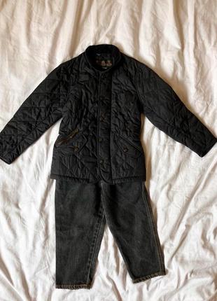 Куртка стьогана дитяча вінтажна barbour 4-5років 5
