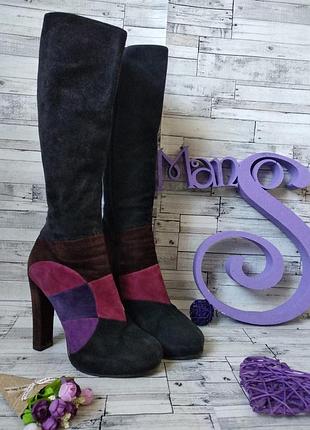 Сапоги деми stoalos женские замша размер 40