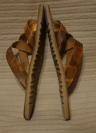 Открытые кожаные шлепанцы меланжевого коричневого цвета aldo канада 41 р.8 фото