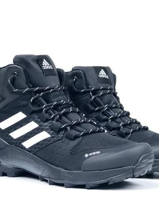 Высокие зимние мужские кроссовки с мехом в стиле adidas terrex 🆕 зимние ботинки5 фото