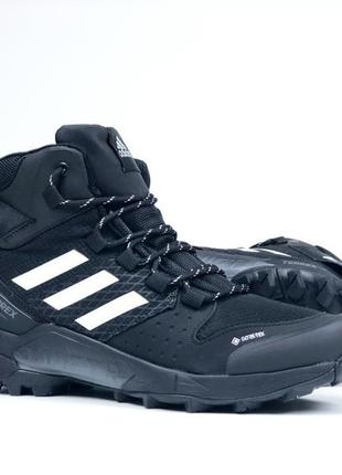 Высокие зимние мужские кроссовки с мехом в стиле adidas terrex 🆕 зимние ботинки4 фото