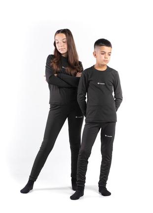 Термобілизна комплект columbia з3013 фліс-штани та кофта чорний -20 °C6 фото