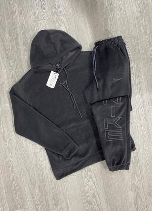 Очень красивый качественный спортивный мужской костюм на флисе теплый зима весна