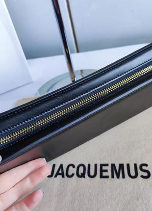 Сумка шкіряна у стилі jacquemus з ланцюжком10 фото