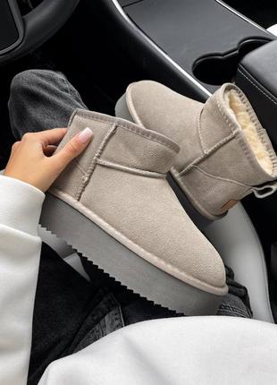 Женские зимние угги ugg ultra mini platform угги мини на платформе с мехом