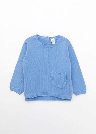4-5/5-6 років  новий в'язаний джемпер светр з мереживною кишенею дівчинці lc waikiki вайкікі