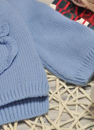 4-5/5-6 лет новый вязаный джемпер свитер с кружевным карманом девочке lc waikiki вайки6 фото