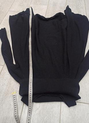 Асиметричний светр - туніка, свитер з відкритими плечима3 фото